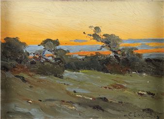 Dusk Summer Landscape - Lawrence Carmichael Earle