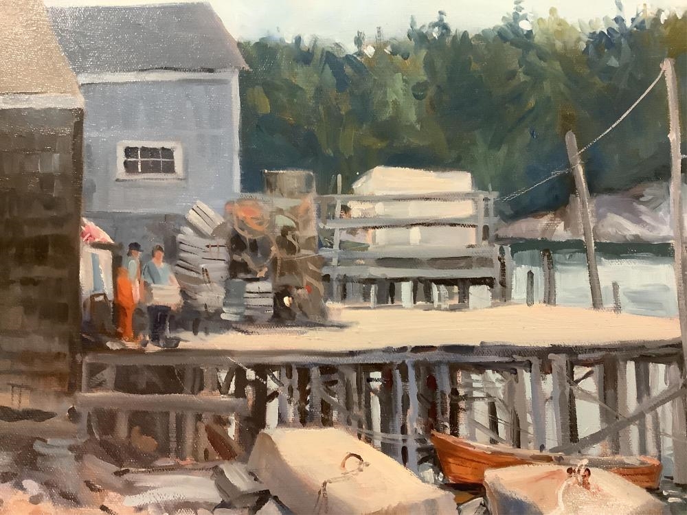 Artwork by Fritz Hoffman, Stacking the Traps, Made of Oil Painting