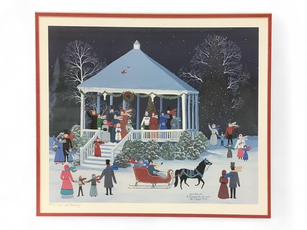 Artwork by Cate Mandigo, A Community of Love, Made of Print