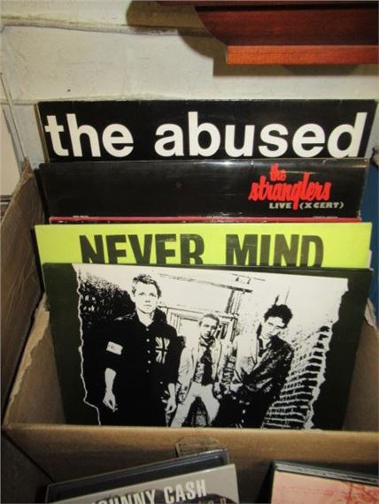 BOX OF PUNK AND LATE 1970S LP RECORDS INCLUDING THE SEX PISTOLS, THE STRANGLERS, IGGY POP AND THE - Sex Pistols