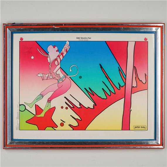 Peter Max | Peter Max Poster, 1982 World's Fair Knoxville TN (1982