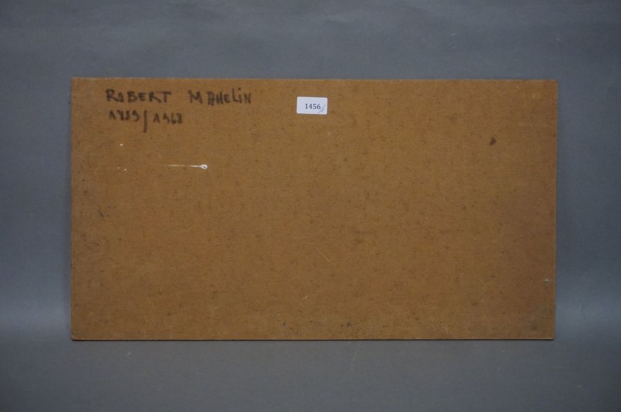 Artwork by Robert Mahelin, Ruelle en Provence, Made of oil on isorel