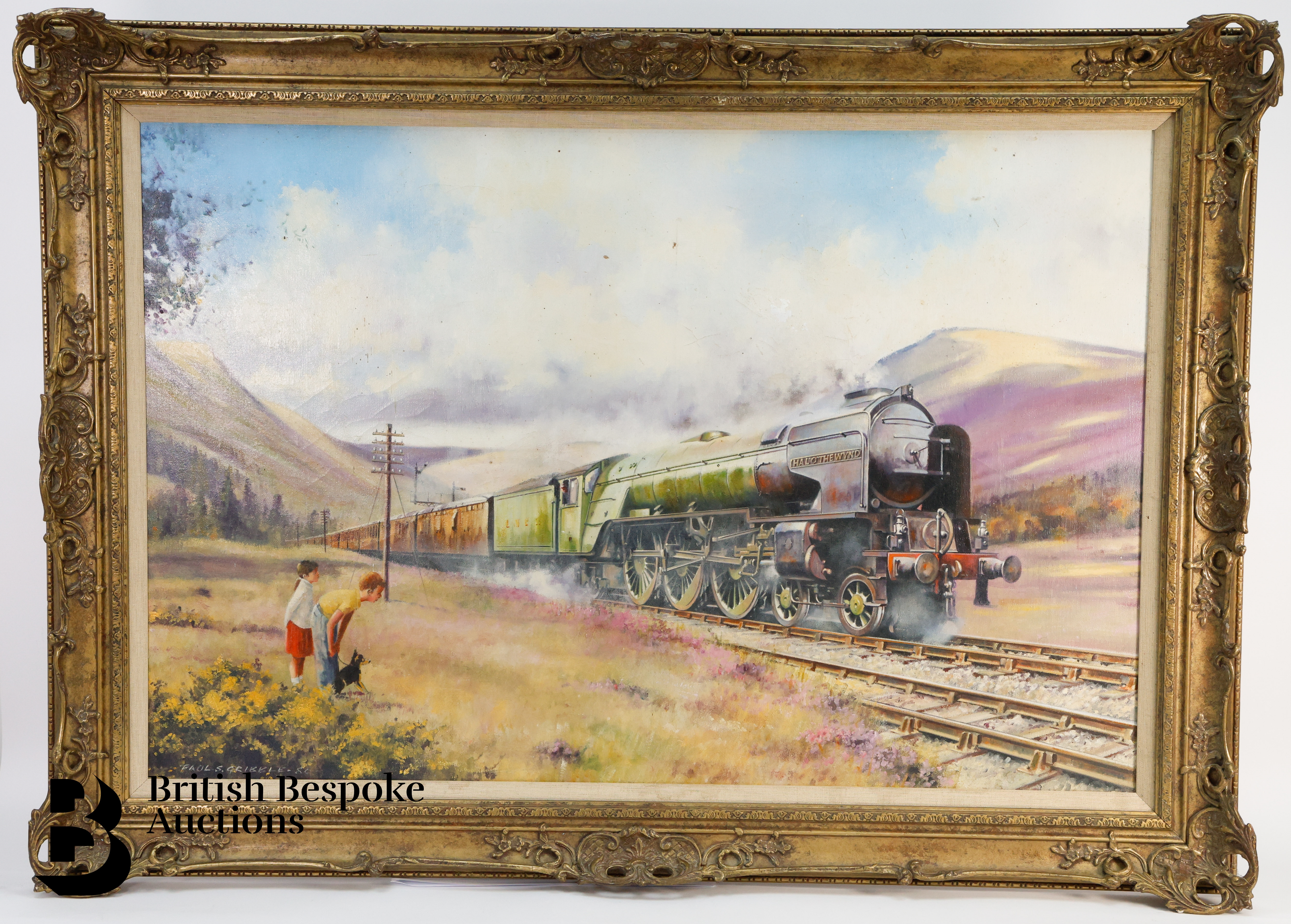 Artwork by Paul S. Gribble, Paul S. Gribble 20th century oil on canvas, Made of Oil on Canvas