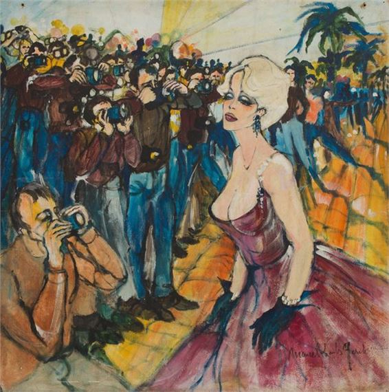 Marilyn MONROE at the Cannes Film Festival by Marcel Charles Gaichet