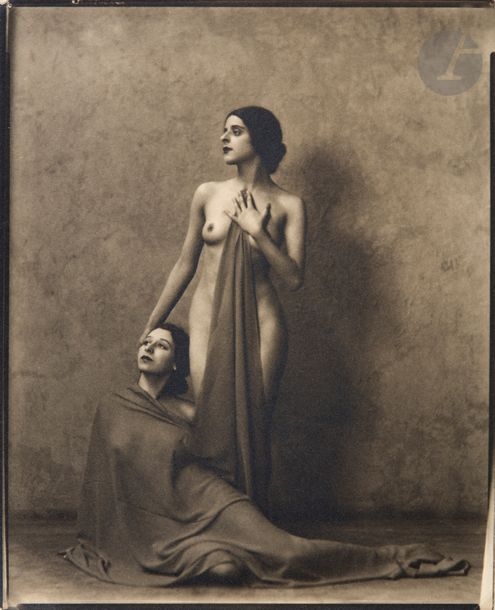 Artwork by H. Richardson Cremer, Female Nudes, Made of Four (4) vintage silver prints, including one in blue