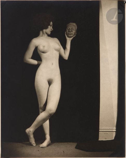 Artwork by H. Richardson Cremer, Female Nudes, Made of Four (4) vintage silver prints, including one in blue