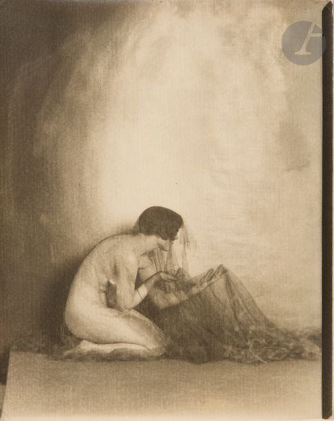 Artwork by H. Richardson Cremer, Female Nudes, Made of Four (4) vintage silver prints, including one in blue