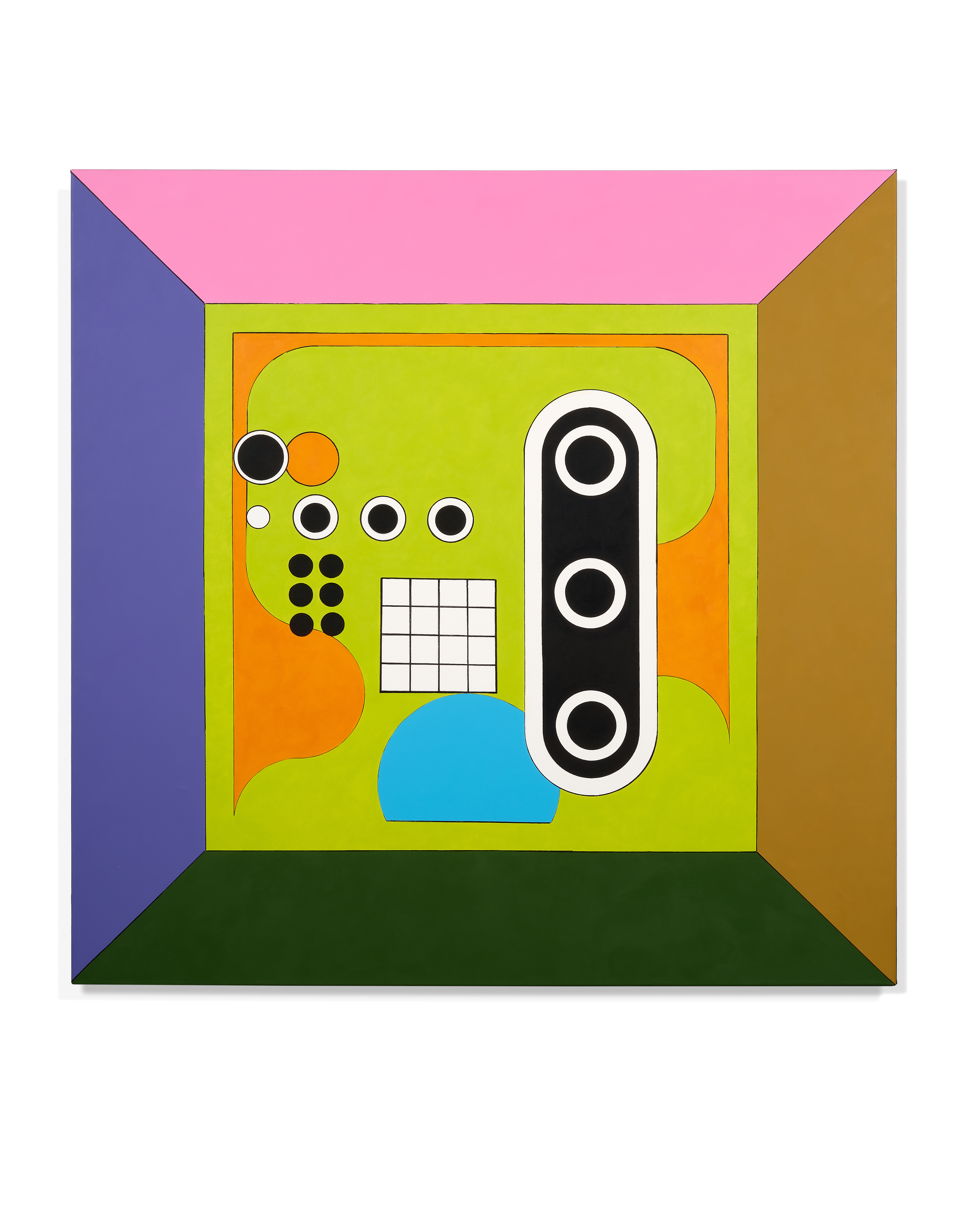 Artwork by Ad Minoliti, The Robot (Keyboard, Made of Acrylic on canvas