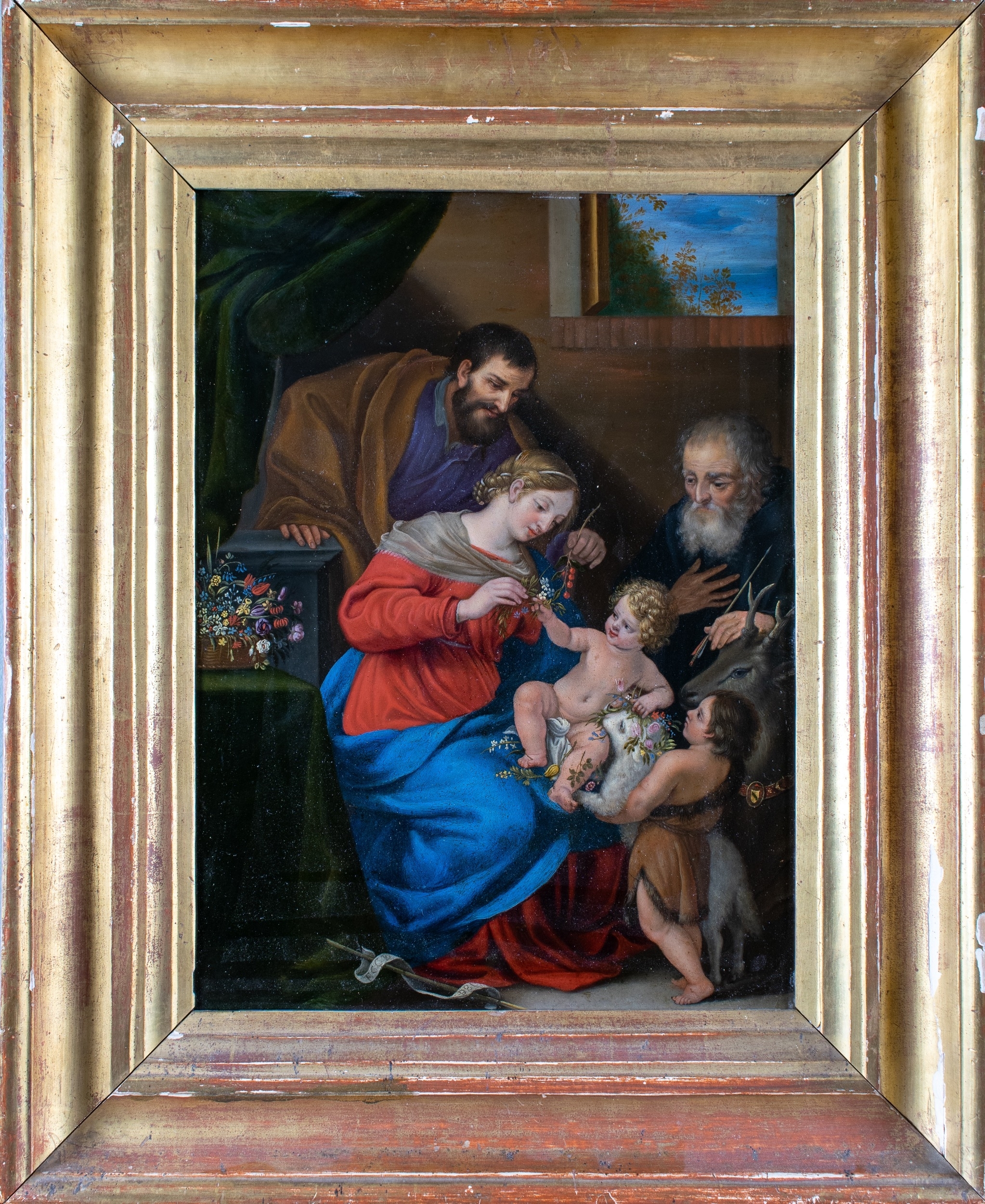 Italian School, 17th Century | The Holy Family with St John the Baptist ...
