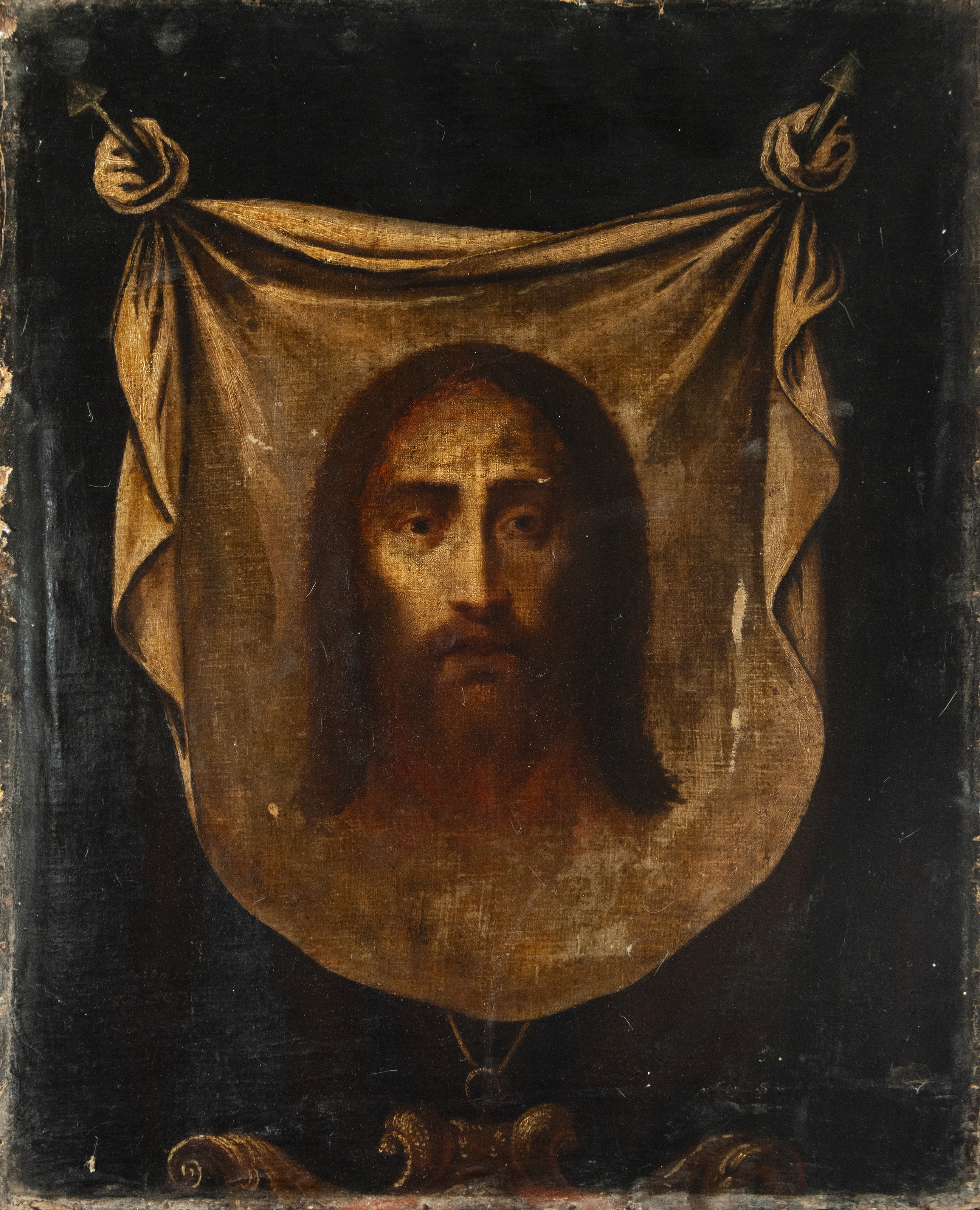 Rudolf von Alt | Santa faz lienzo pegado a tabla siglo XVII | MutualArt