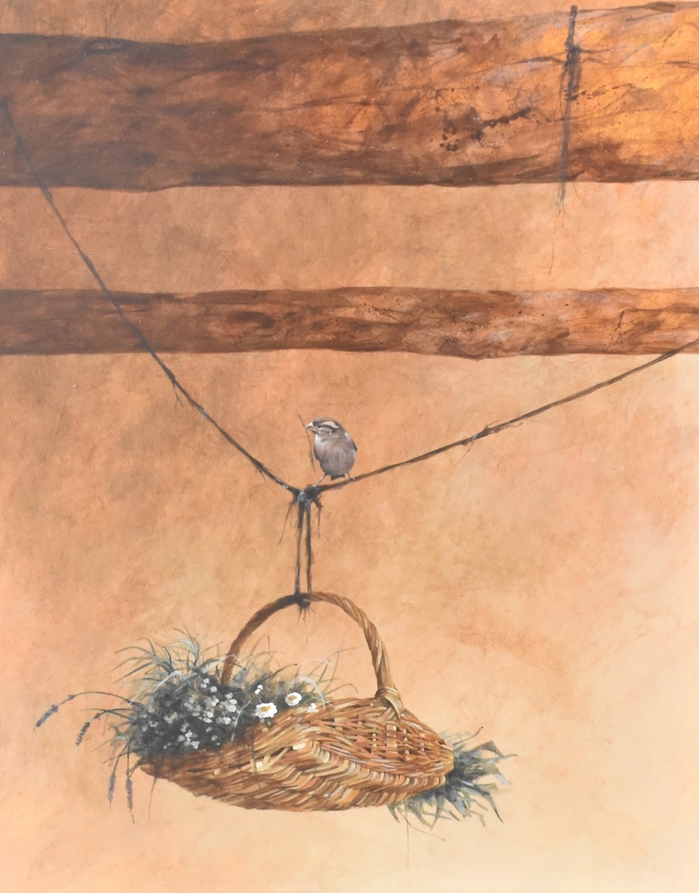 Artwork by Ron Bone, 'Building the Nest', Made of acrylic on board