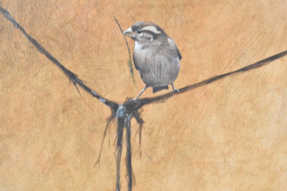 Artwork by Ron Bone, 'Building the Nest', Made of acrylic on board