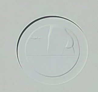 Ronde reliëfdruk 1980 - Hendrikus Josephus van Kuyk