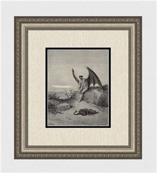 Satan observing the Serpent (Milton's Paradise Lost) - Felix Jean Gauchard