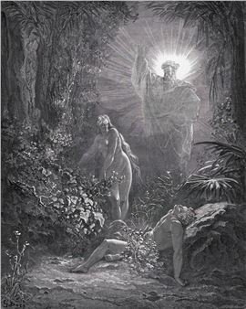 The Formation of Eve (from Dore's Bible) - François Auguste Trichon