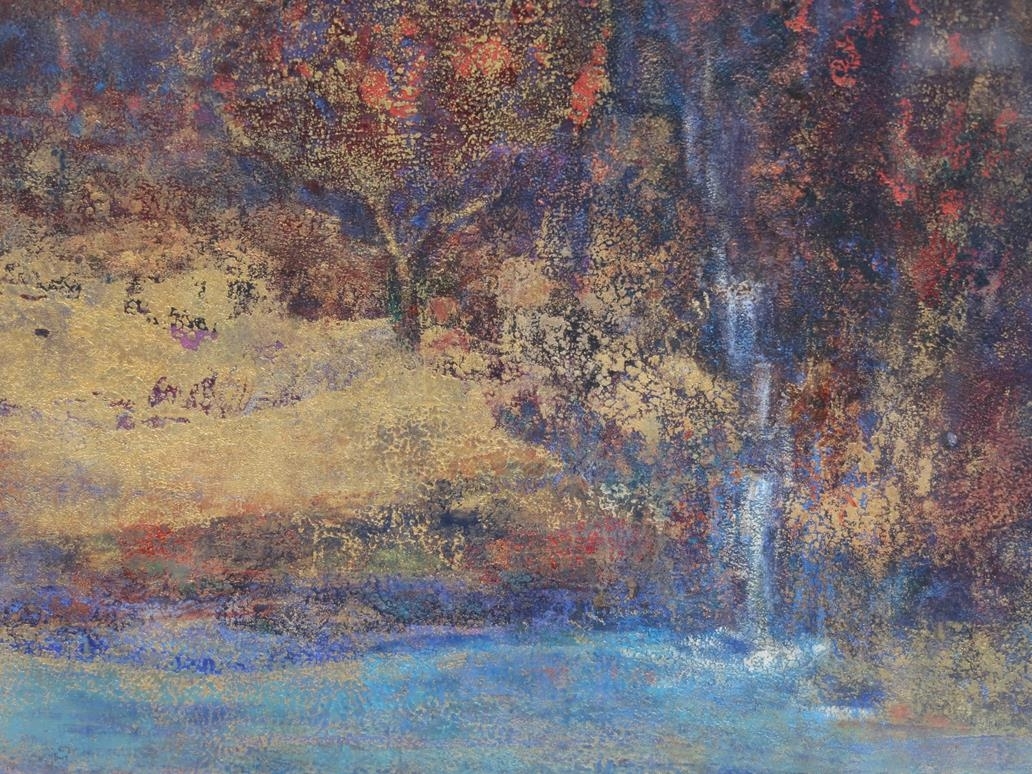 Heather Pocock | HEATHER POCOCK - ROWAN WITH WATERFALL | MutualArt
