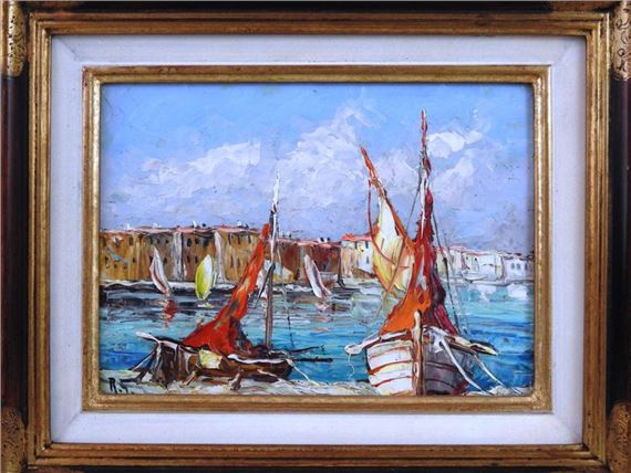 Port on the Côte d'Azur by Robert Giovani