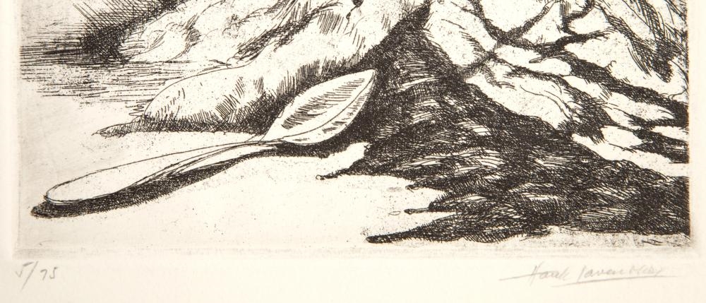 Artwork by Hank Laventhol, Port Hole, Made of Etching on BFK Rives