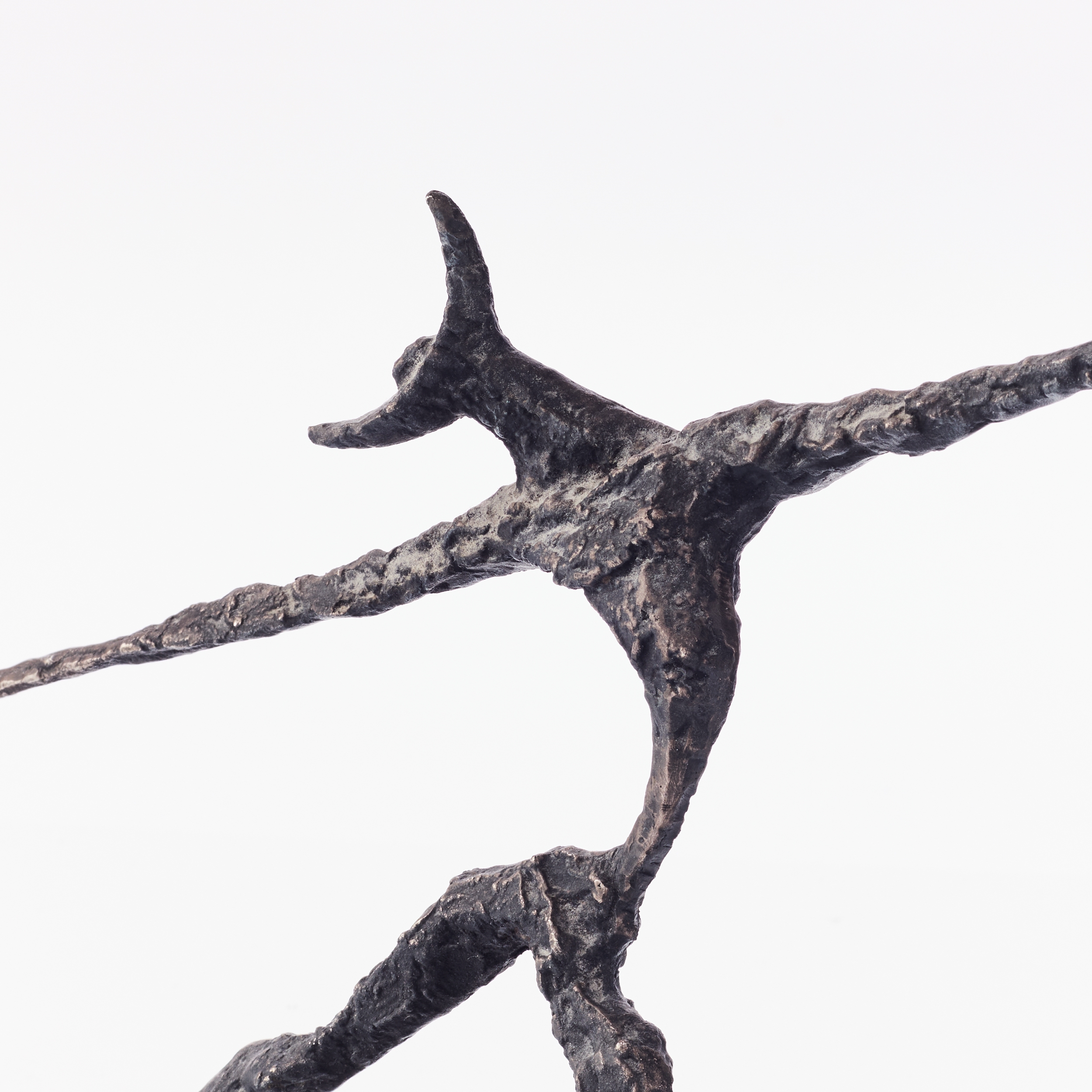 Artwork by Thomas Almberg, född 1936. Dragkamp. Signerad T. Almberg. Metall, Made of Metall