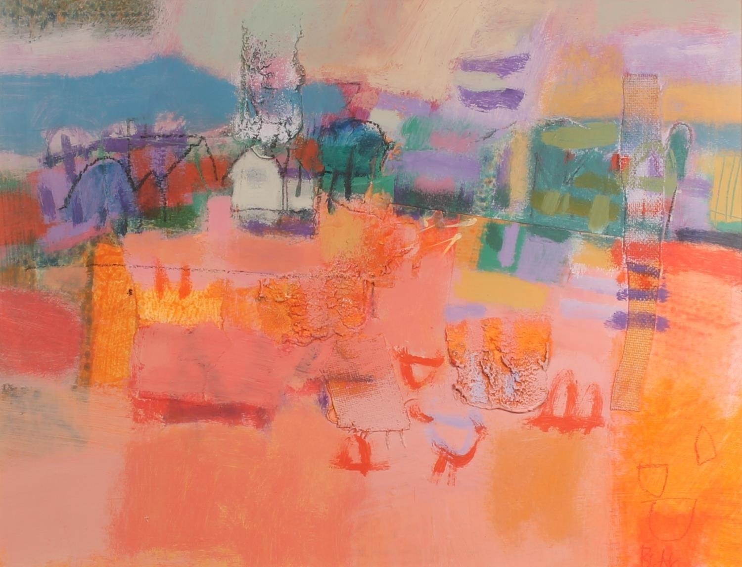 Artwork by Francis Boag, Bennachie Blue, Made of Blue
Acrylic painting