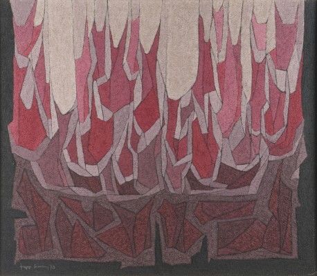 Artwork by Jupp Giesing, 'FLAMES 1', Made of Mixed media on canvas