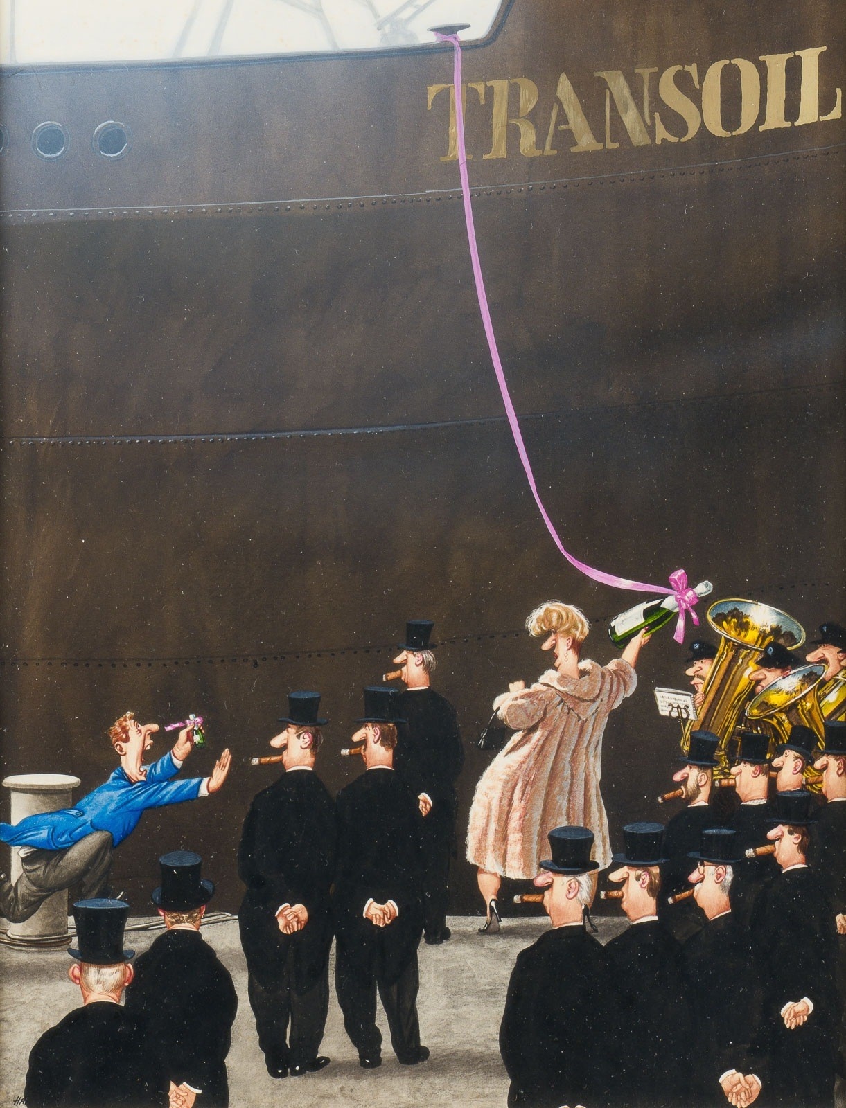 Artwork by Gerhard Haderer, COLLECTION OF 26 CARICATURES FOR THE MAGAZINE 'STERN' (INCLUDING 1 DRAWING), Made of Colour serigraphs, 1 collage, 1 pencil drawing