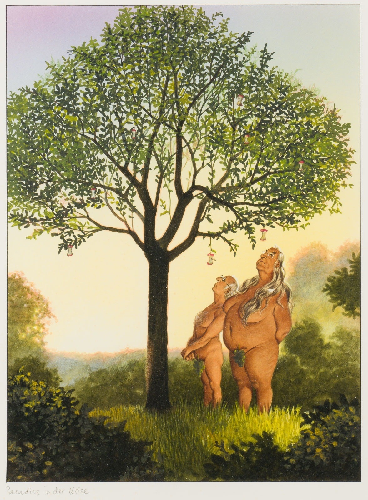 Artwork by Gerhard Haderer, COLLECTION OF 26 CARICATURES FOR THE MAGAZINE 'STERN' (INCLUDING 1 DRAWING), Made of Colour serigraphs, 1 collage, 1 pencil drawing