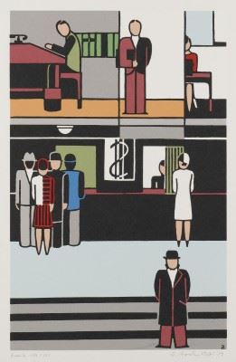BANK' by Gerd Arntz, 1927/1984