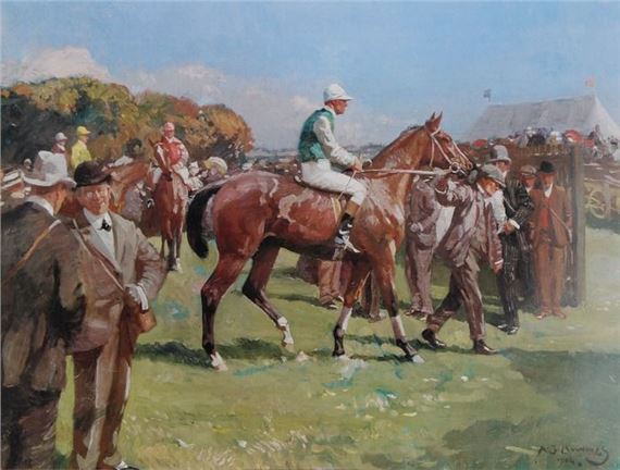 At Hethersett Races by Sir Alfred James Munnings