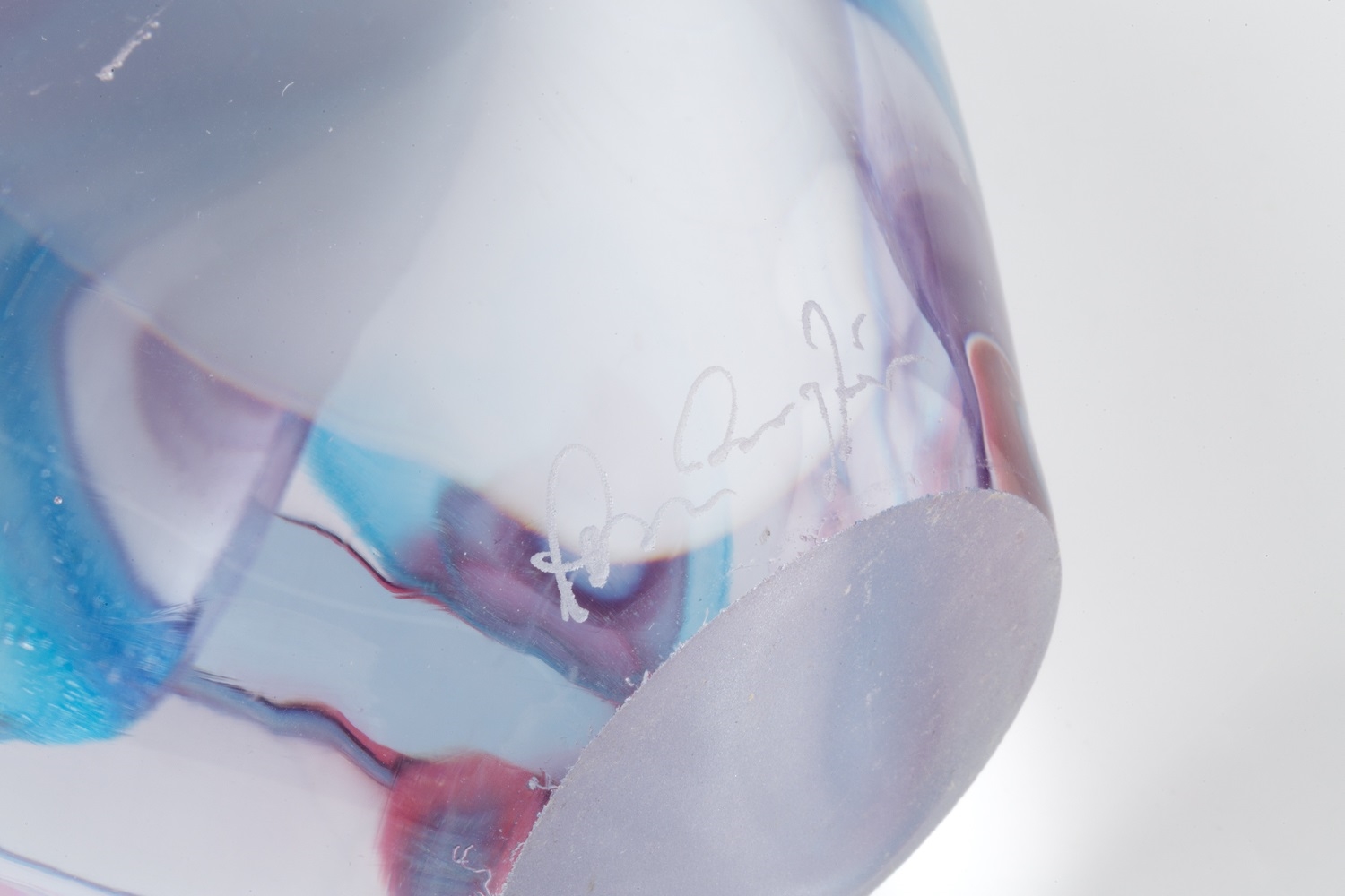 Peter Layton | Pebble form glass vase | MutualArt