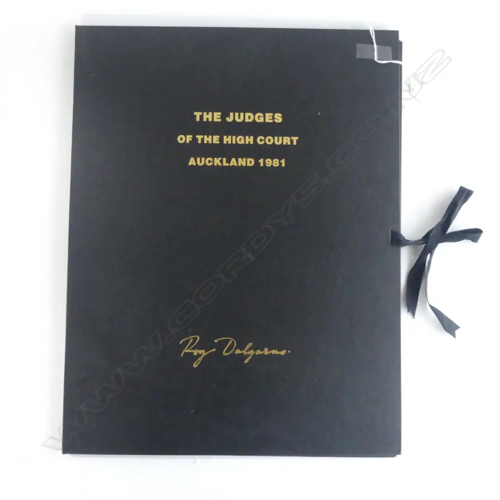 Artwork by Roy Dalgarno, THE JUDGES OF THE AUCKLAND HIGH COURT 1981, Made of ENGRAVINGS