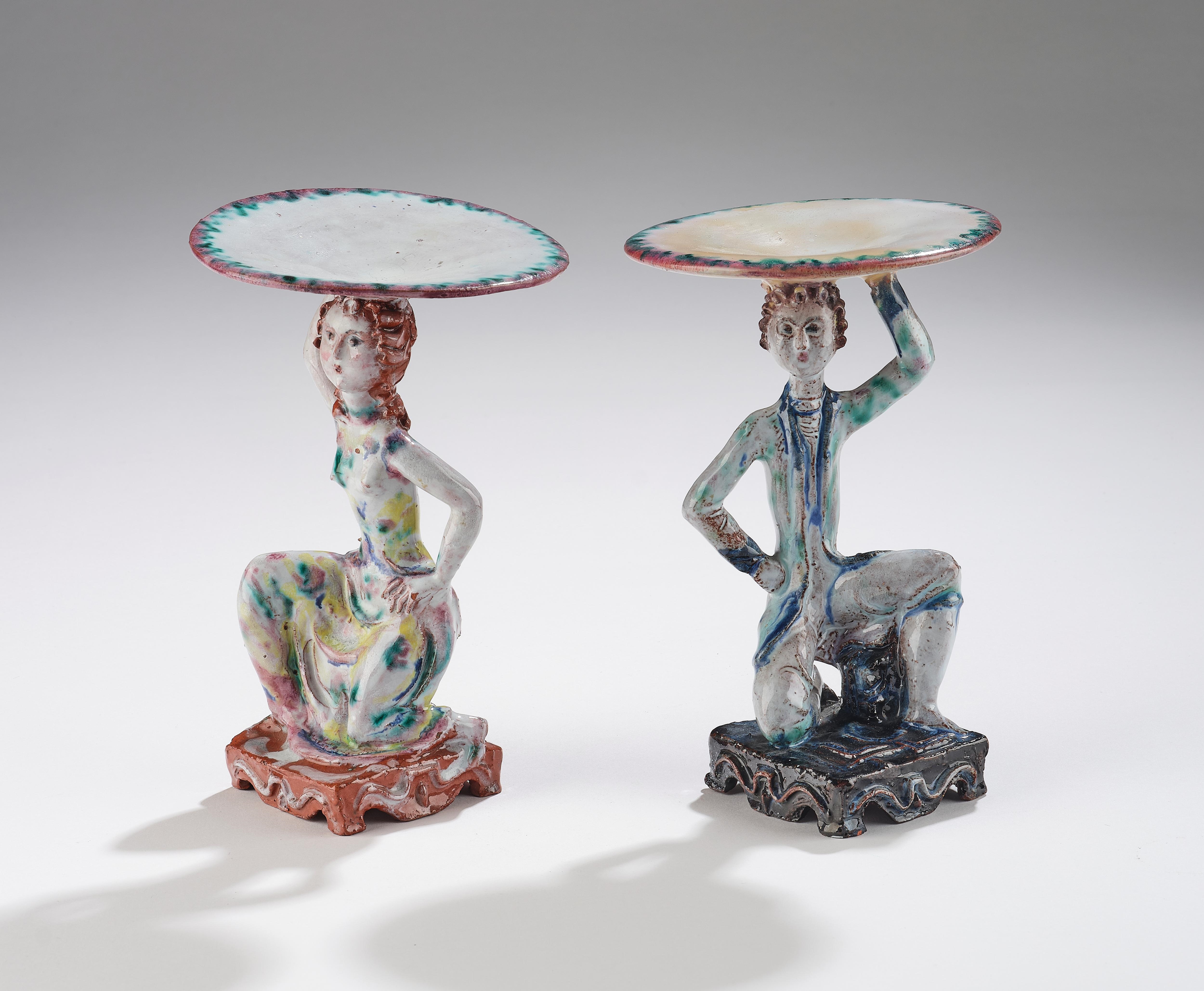 Artwork by Susi Singer, red-bodied ceramic, Made of red-bodied ceramic, with polychrome glazes