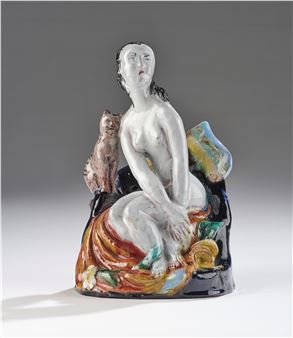 Girl with Cat - Susi Singer