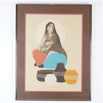 Philip M. Turner, Lithograph on Paper, American Trilogy, Signed Picture