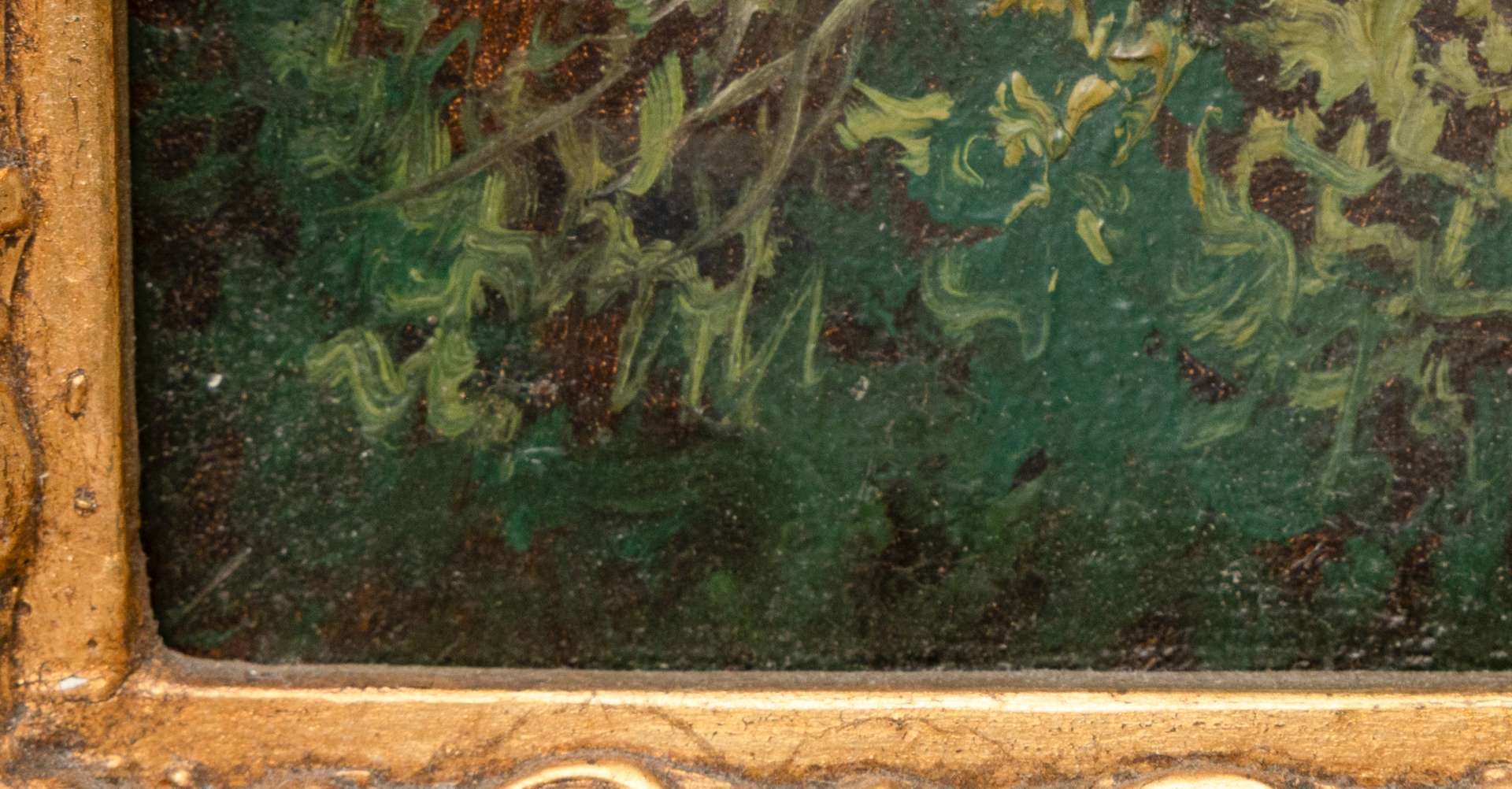 Artwork by Carl Halber, Rivierlandschap met vissers, Made of olieverf op doek