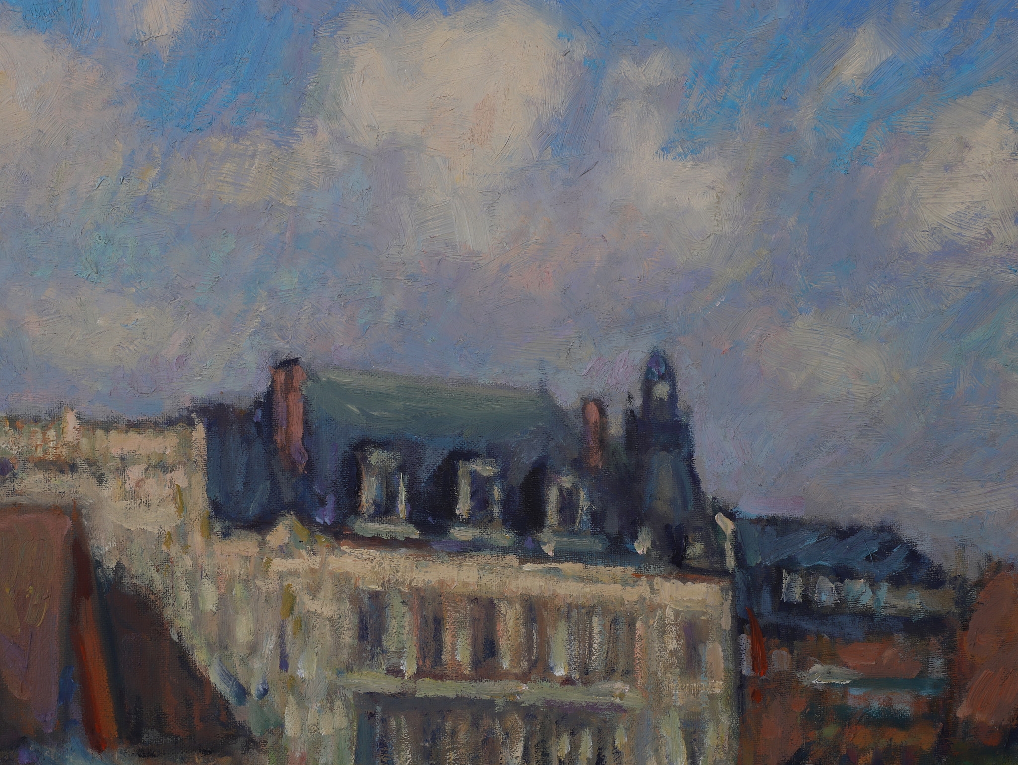 Artwork by Daniel Pignot, Trouville, France, Made of oil on canvas