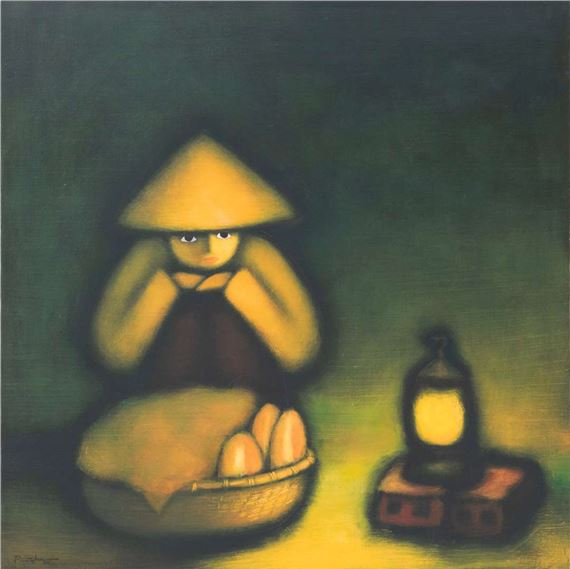 Vietnamees met mandje - Duc Nghia Phan