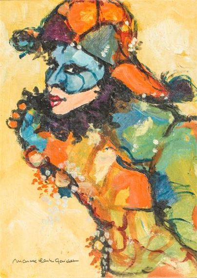 Portrait of a clown by Marcel Charles Gaichet