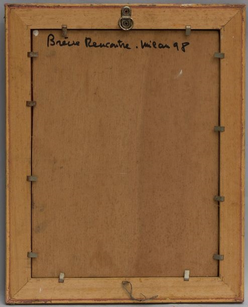 Artwork by Marcel Charles Gaichet, Brief encounter, Made of Oil on panel