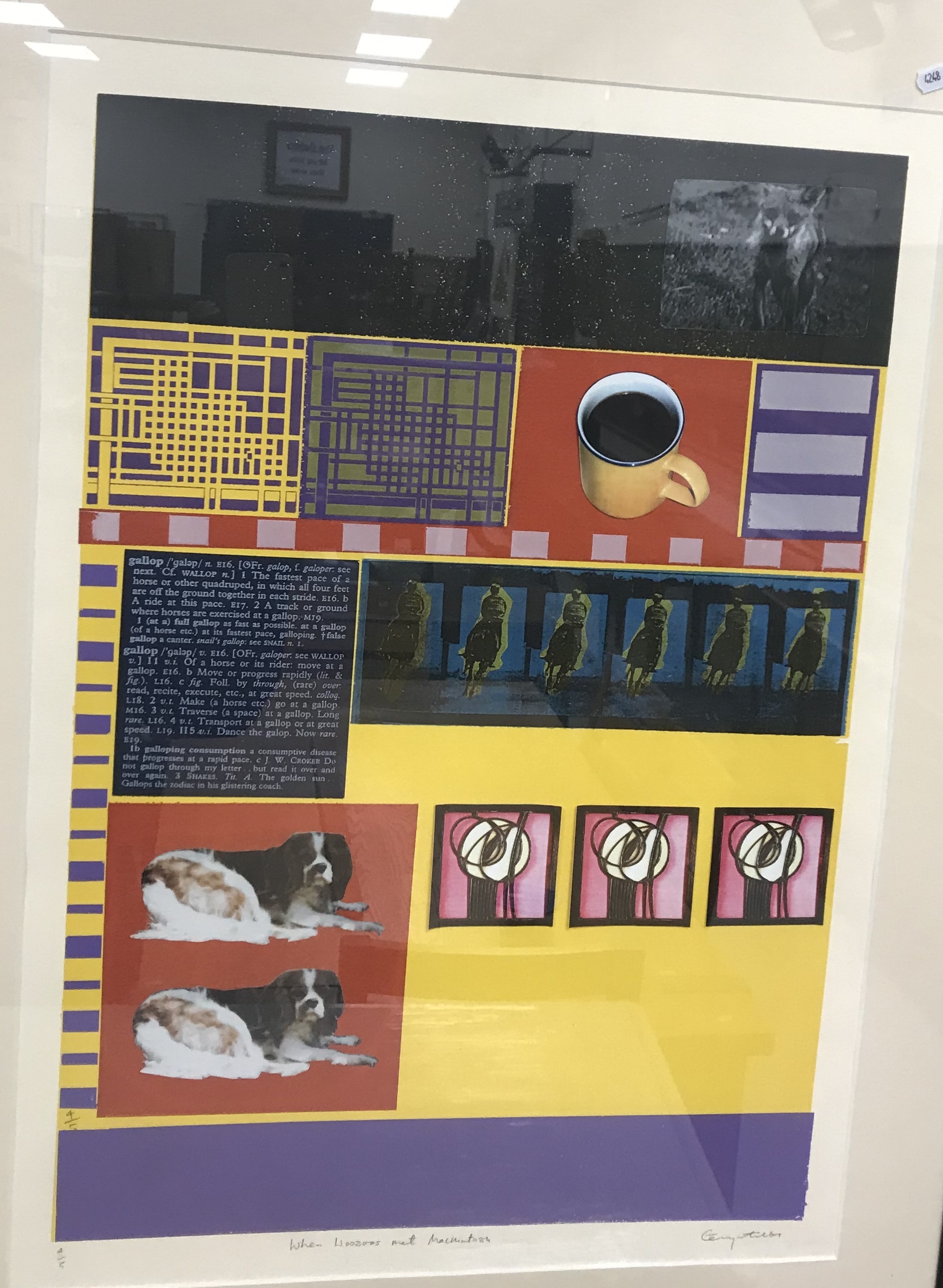 Artwork by Gerry Stiles, When Woozoos met MacIntosh, Made of mixed media