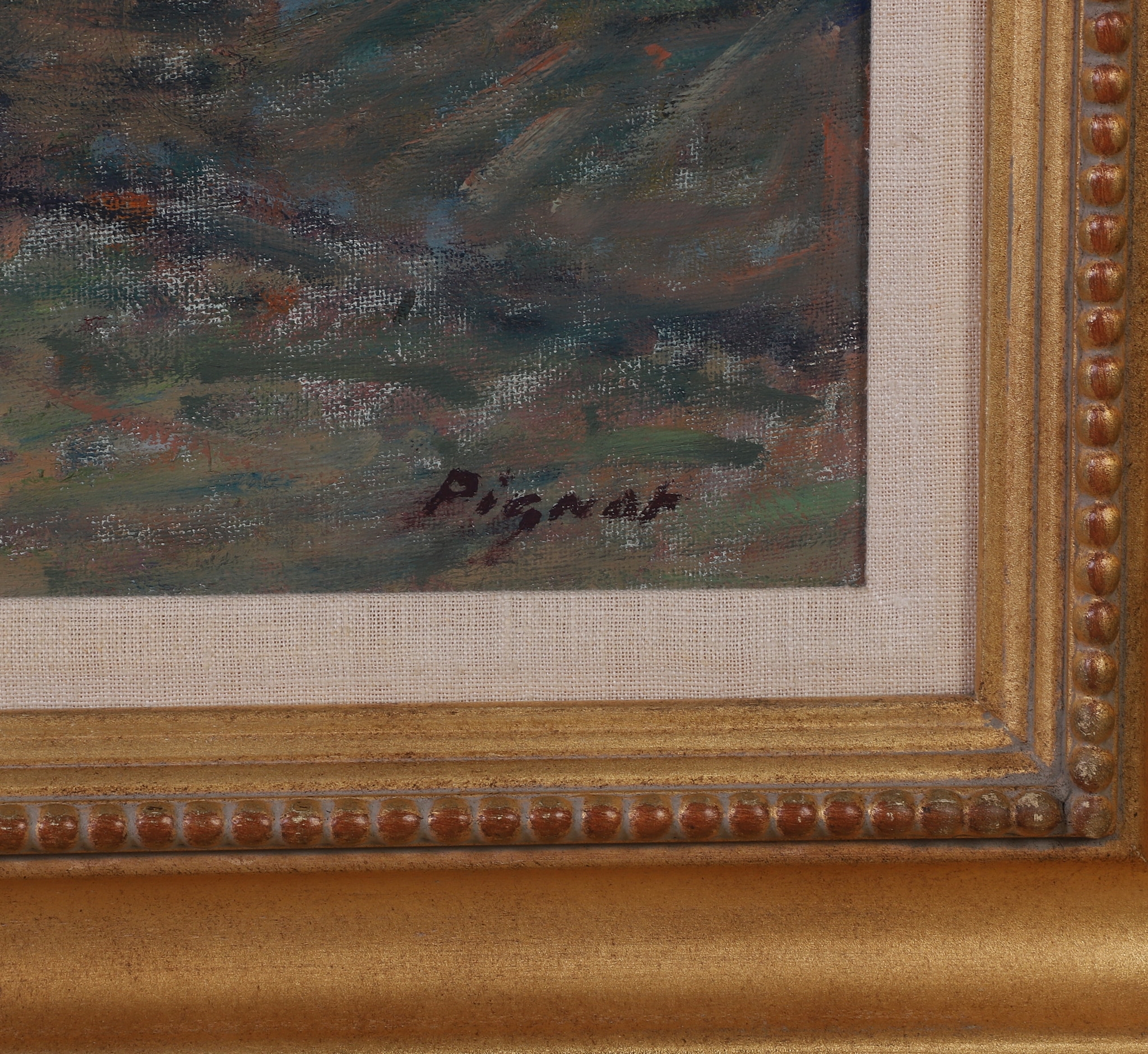 Artwork by Daniel Pignot, Trouville, France, Made of oil on canvas