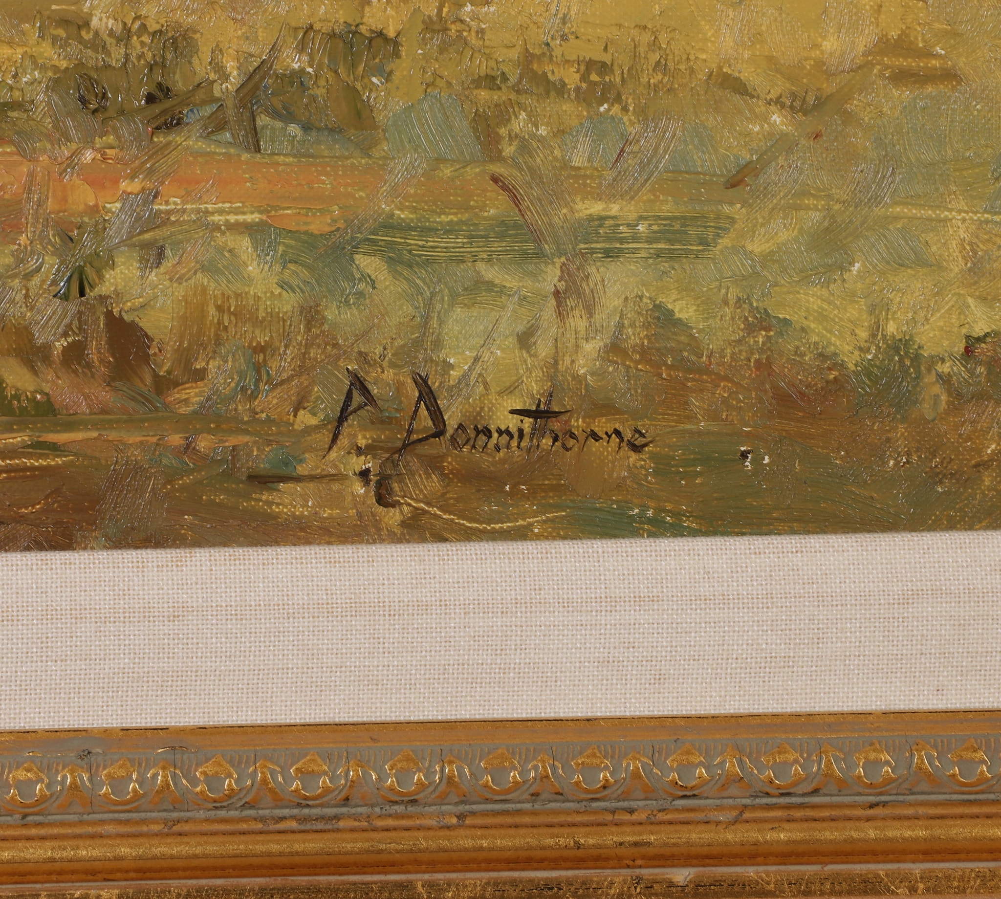 Artwork by Peter Donnithorne, Polo, Cirencester Park, Made of oil on canvas