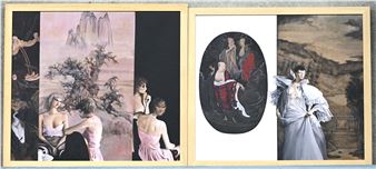 Twee fotoreproducties op doek, naar het werk van Guido Van den Bulcke. Een exemplaar is getekend op de rug. Nr. 5 uit een oplage van 20 - Van den Bulcke