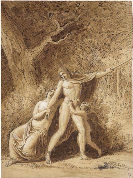 Venus und Adonis - Luigi Ademollo