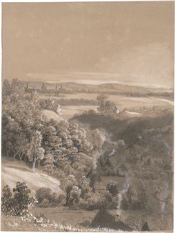 Blick auf Dresden vom Ziegengrund aus gesehen - Konstantin von Kügelgen