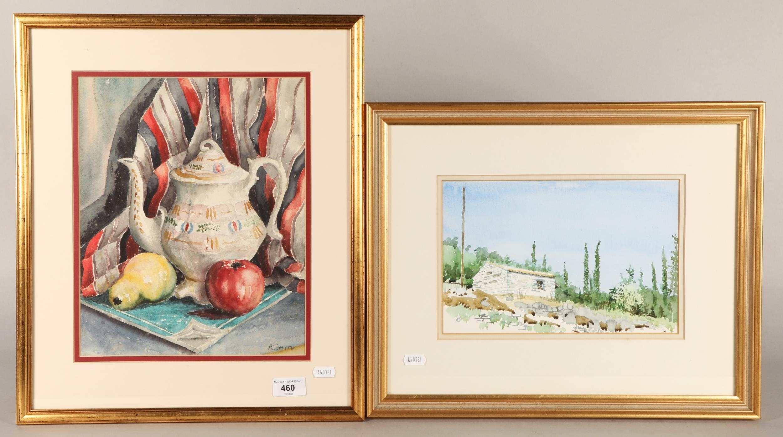 R. Smith | Still life' watercolour | MutualArt