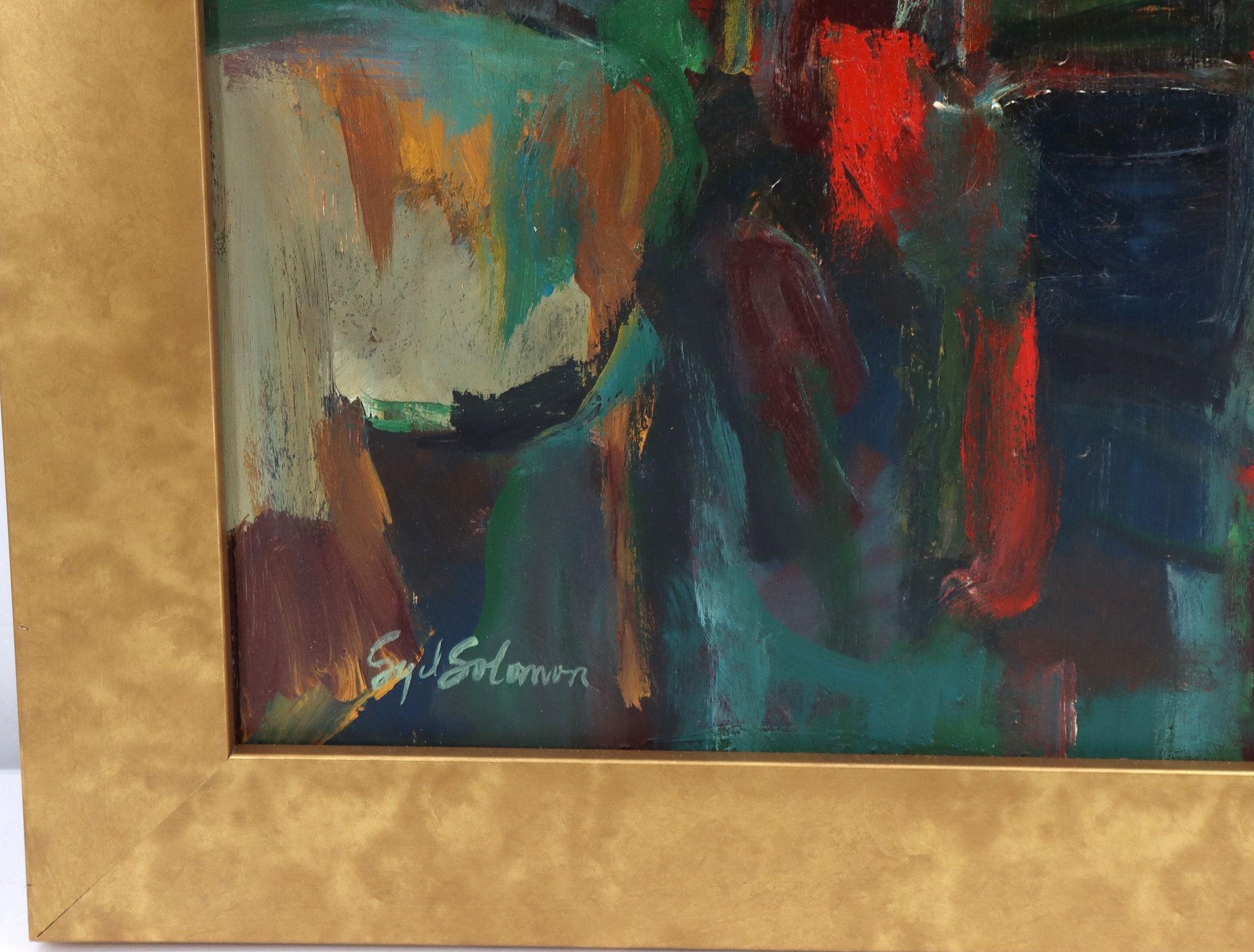 Syd Solomon | Abstract Oil on Masonite (1917) | MutualArt