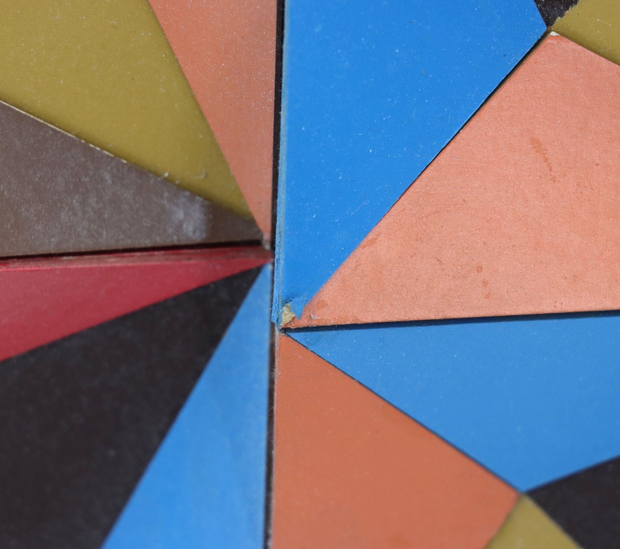 Artwork by Doris Marie Leeper, Doris Leeper (1929-2000) American, 3D Artwork 'Partial Model, Made of blue, green, orange, red