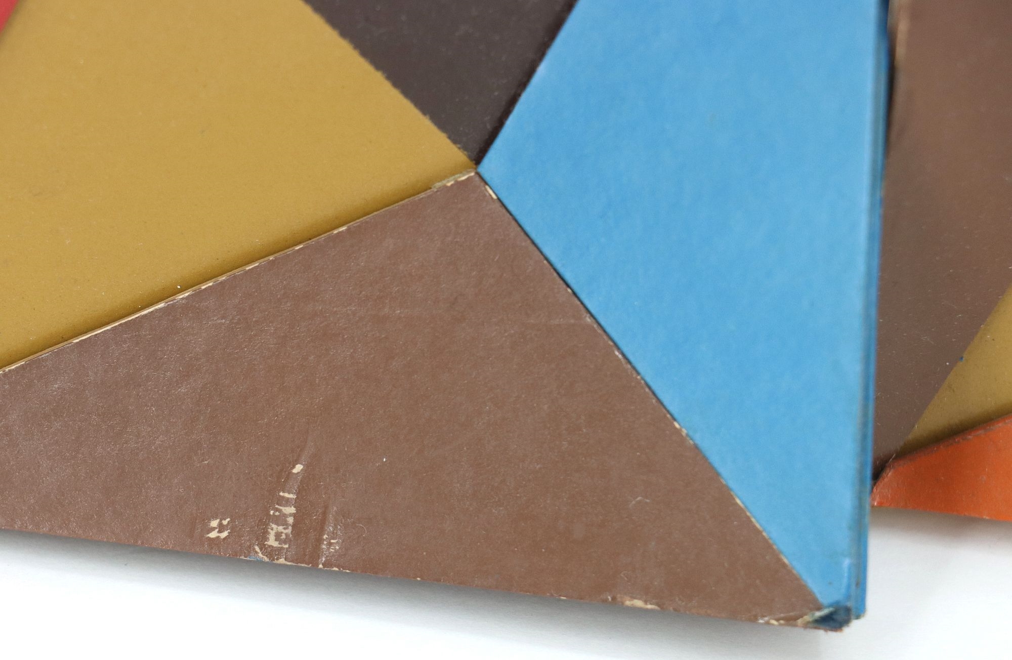 Artwork by Doris Marie Leeper, Doris Leeper (1929-2000) American, 3D Artwork 'Partial Model, Made of blue, green, orange, red