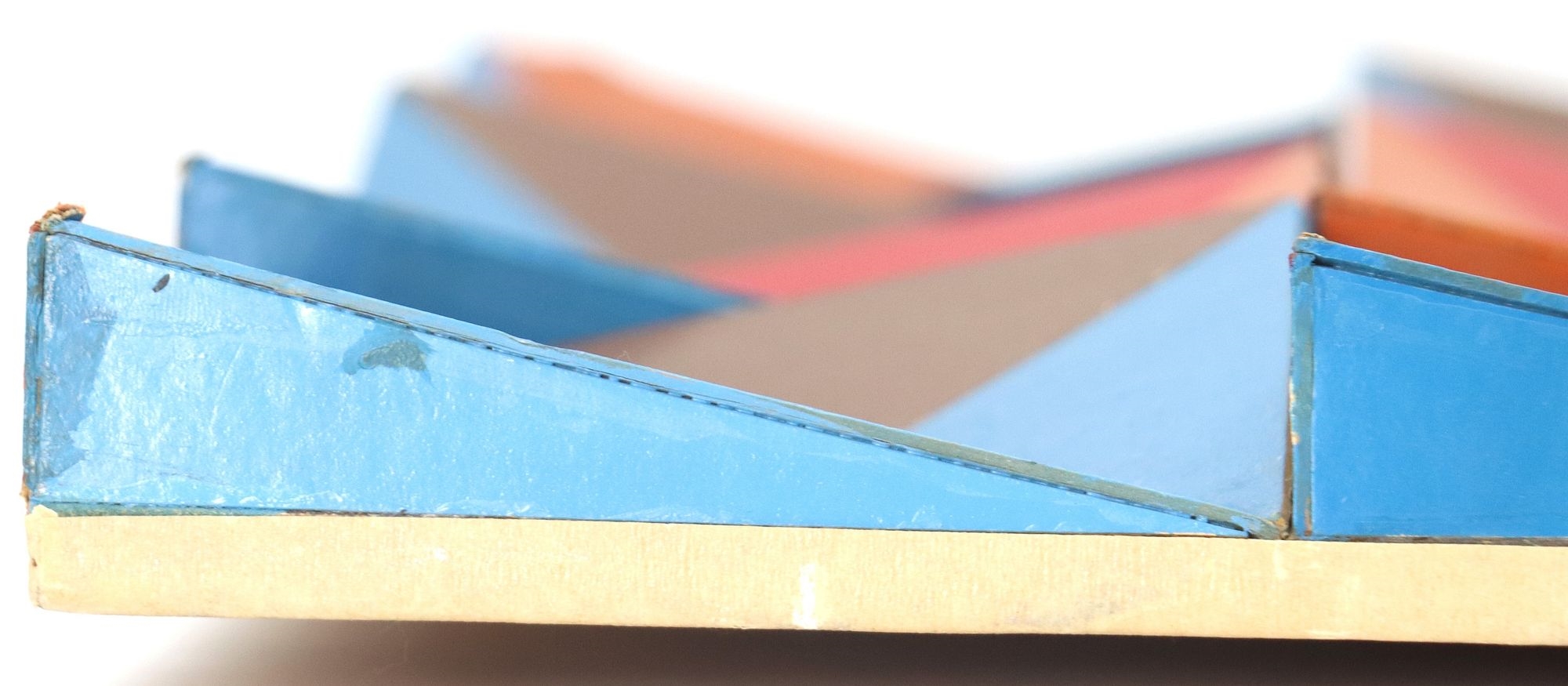 Artwork by Doris Marie Leeper, Doris Leeper (1929-2000) American, 3D Artwork 'Partial Model, Made of blue, green, orange, red